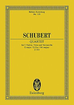 Franz Schubert Notenblätter Quartet e major op. 125,2