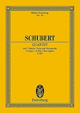 Franz Schubert Notenblätter Streichquartett G-Dur op.161