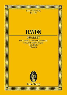 Franz Joseph Haydn Notenblätter Streichquartett F-Dur op.2,4 Hob.III-10