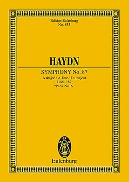 Franz Joseph Haydn Notenblätter Sinfonie A-Dur Nr.87 Hob.I-87