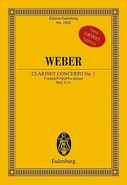 Loseblatt Konzert Nr. 1 f-Moll von Carl Maria von Weber