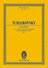 Peter Iljitsch Tschaikowsky Notenblätter Streichquartett D-Dur op.11