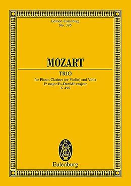 Wolfgang Amadeus Mozart Notenblätter Trio in e Flat Major KV498