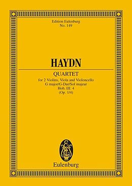 Franz Joseph Haydn Notenblätter Streichquartett G-Dur op.1,4