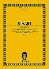 Wolfgang Amadeus Mozart Notenblätter Quintett Es-Dur KV452