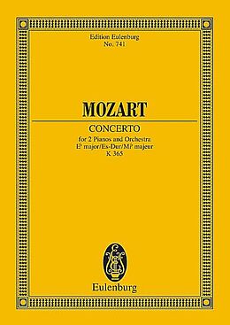 Wolfgang Amadeus Mozart Notenblätter Concerto in E Flat Major KV365