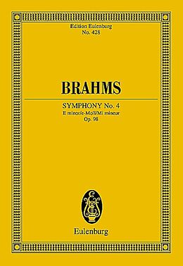 Johannes Brahms Notenblätter Sinfonie e-Moll Nr.4 op.98