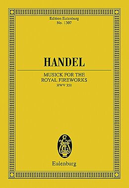 Georg Friedrich Händel Notenblätter The Musick of the Royal Fireworks