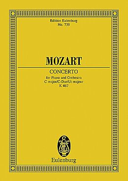 Wolfgang Amadeus Mozart Notenblätter Konzert C-Dur KV467