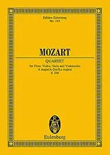 Wolfgang Amadeus Mozart Notenblätter Quartett A-Dur KV298