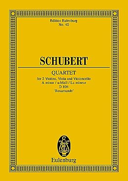 Franz Schubert Notenblätter Streichquartett a-Moll D804