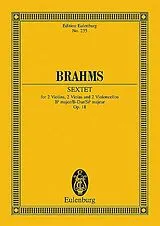 Johannes Brahms Notenblätter Sextett B-Dur op.18