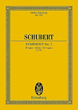 Franz Schubert Notenblätter Sinfonie B-Dur Nr.2