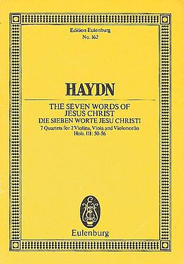 Franz Joseph Haydn Notenblätter Die sieben Worte Jesu Christi - 7 Streichquartette Hob.III-50-56