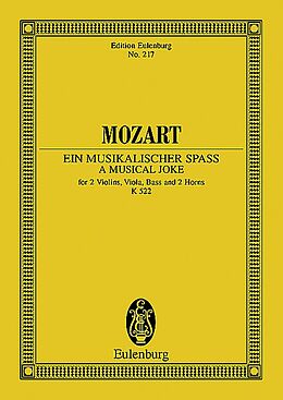 Wolfgang Amadeus Mozart Notenblätter Sextett F-Dur KV522