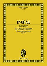 Antonin Leopold Dvorak Notenblätter Quintett G-Dur op.77