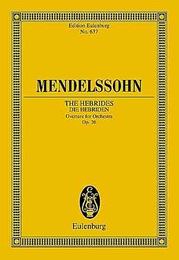 Felix Mendelssohn-Bartholdy Notenblätter Die Hebriden op.26