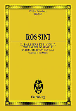 Gioacchino Rossini Notenblätter Ouvertüre zu Der Barbier von Sevilla