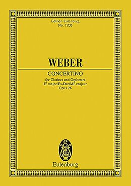 Carl Maria von Weber Notenblätter Konzert Es-Dur op.26