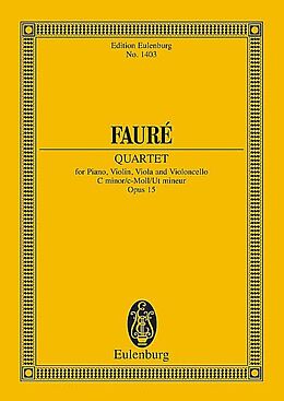 Gabriel Urbain Fauré Notenblätter Quartett c-Moll op.15