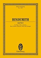Paul Hindemith Notenblätter Septett für Flöte, Oboe, Klarinette