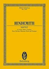 Paul Hindemith Notenblätter Septett