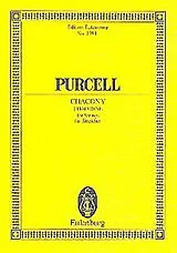 Henry Purcell Notenblätter Chaconne