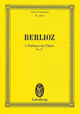 Hector Berlioz Notenblätter Lenfance du Christ op.25