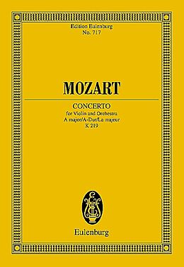 Wolfgang Amadeus Mozart Notenblätter Konzert A-Dur KV219