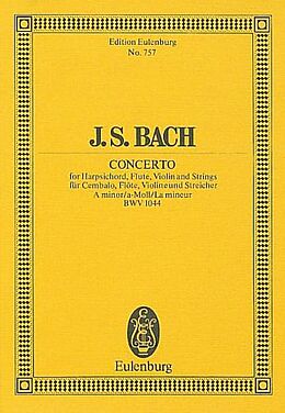 Johann Sebastian Bach Notenblätter Konzert a-Moll BWV1044