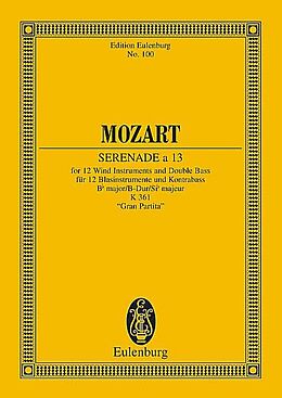 Wolfgang Amadeus Mozart Notenblätter Serenade a 13 B-Dur KV361