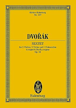 Antonin Leopold Dvorak Notenblätter Sextett A-Dur op.48