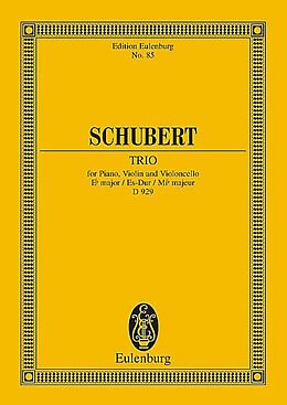 Franz Schubert Notenblätter Klaviertrio Es-Dur op.100