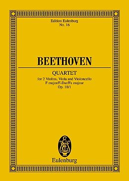 Ludwig van Beethoven Notenblätter Streichquartett F-Dur op.18,1