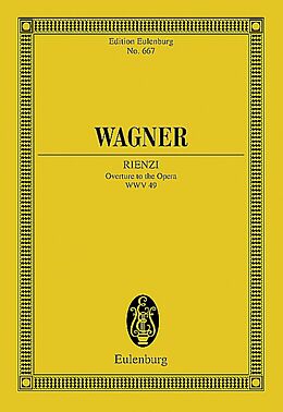 Richard Wagner Notenblätter Ouvertüre zu Rienzi WWV49