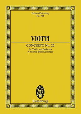 Giovanni Battista Viotti Notenblätter Konzert a-Moll Nr.22