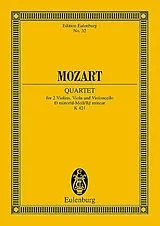 Wolfgang Amadeus Mozart Notenblätter Streichquartett d-Moll KV421