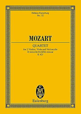 Wolfgang Amadeus Mozart Notenblätter Streichquartett d-Moll KV421