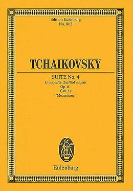 Peter Iljitsch Tschaikowsky Notenblätter Mozartiana op.61 Suite Nr.4