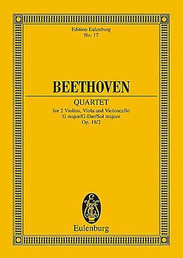 Ludwig van Beethoven Notenblätter Streichquartett G-Dur op.18,2