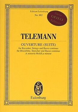 Georg Philipp Telemann Notenblätter Suite a-Moll