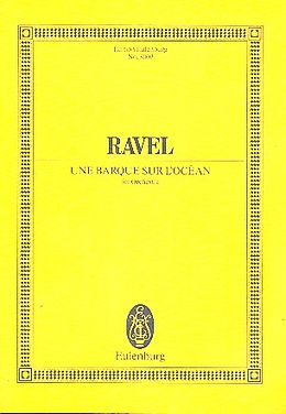 Maurice Ravel Notenblätter Une barque sur locéan