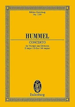 Johann Nepomuk Hummel Notenblätter Konzert E-Dur