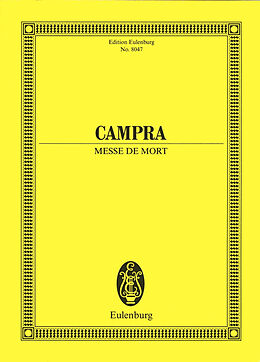 André Campra Notenblätter Messe de mort für Soli