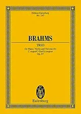 Johannes Brahms Notenblätter Klaviertrio C-Dur op.87