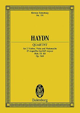 Franz Joseph Haydn Notenblätter Streichquartett Es-Dur op.76,6