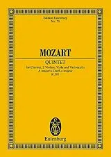 Wolfgang Amadeus Mozart Notenblätter Quintett A-Dur KV581
