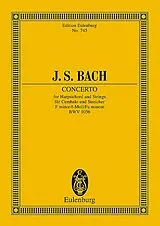 Johann Sebastian Bach Notenblätter Konzert f-Moll BWV1056