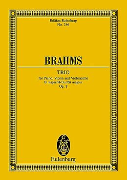 Johannes Brahms Notenblätter Klaviertrio H-Dur op.8