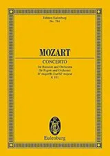 Wolfgang Amadeus Mozart Notenblätter Konzert B-Dur KV191